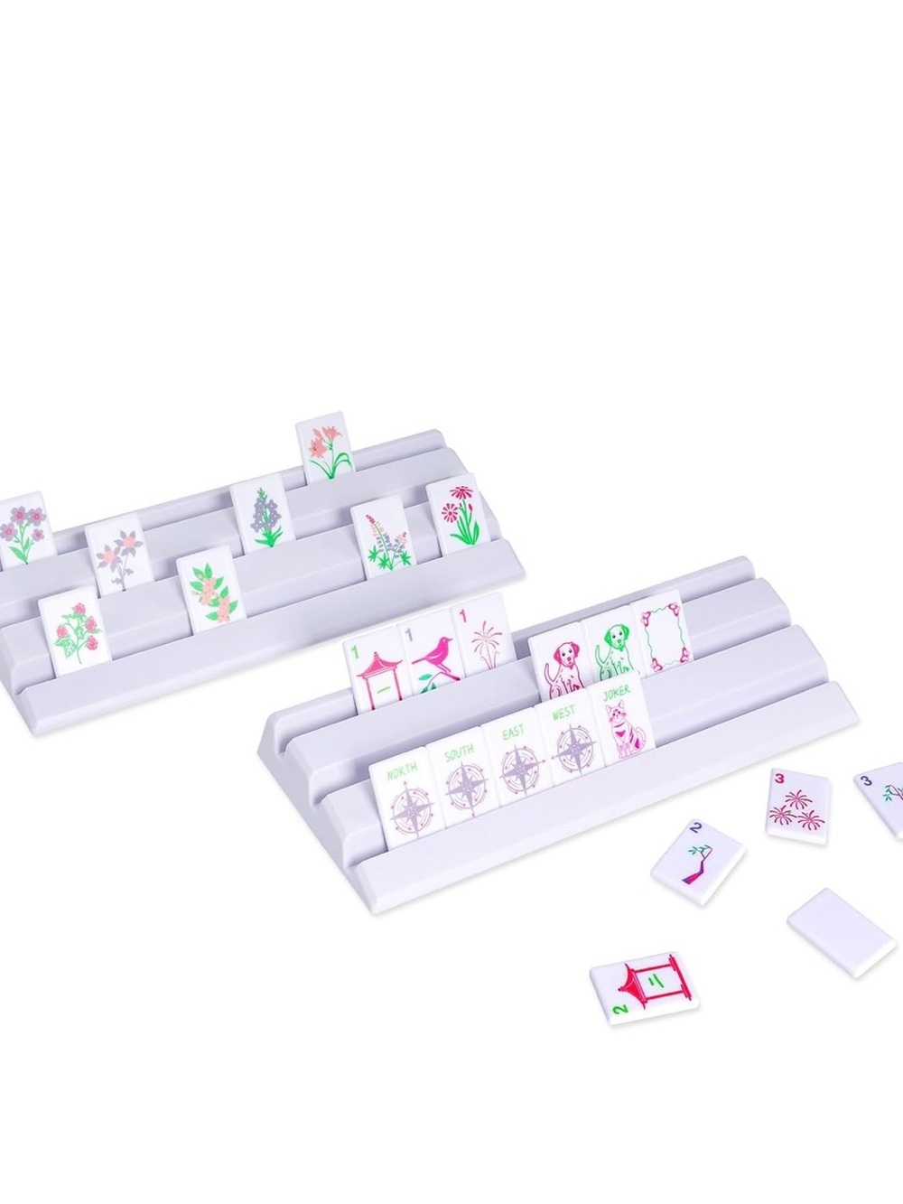 Travel Mahjong Set - with racks, matching bag that fits everything!